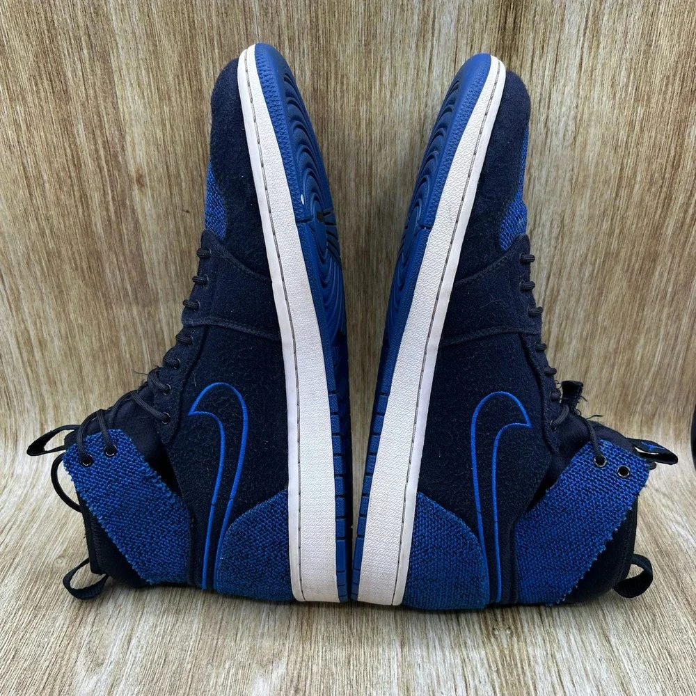 Nike Air Jordan 1 Retro High Ultra Royal Men's 12 Blue Black Suede 844700-007